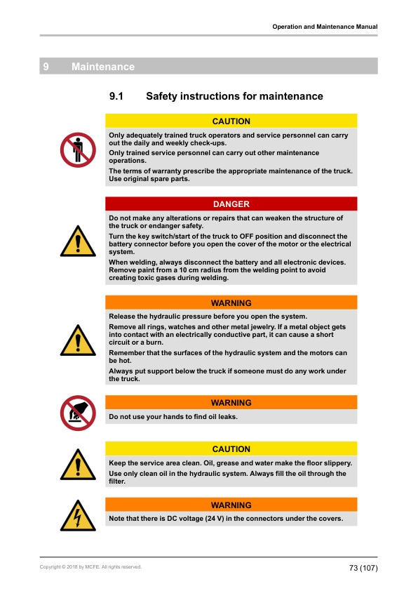 Mitsubishi OPB12N2F(P), OPB20N2(P), OPB25N2(P) Operation and Maintenance Manual 638521 EN A 3 Mitsubishi OPB12N2F(P), OPB20N2(P), OPB25N2(P) Operation and Maintenance Manual 638521 EN A - Image 3