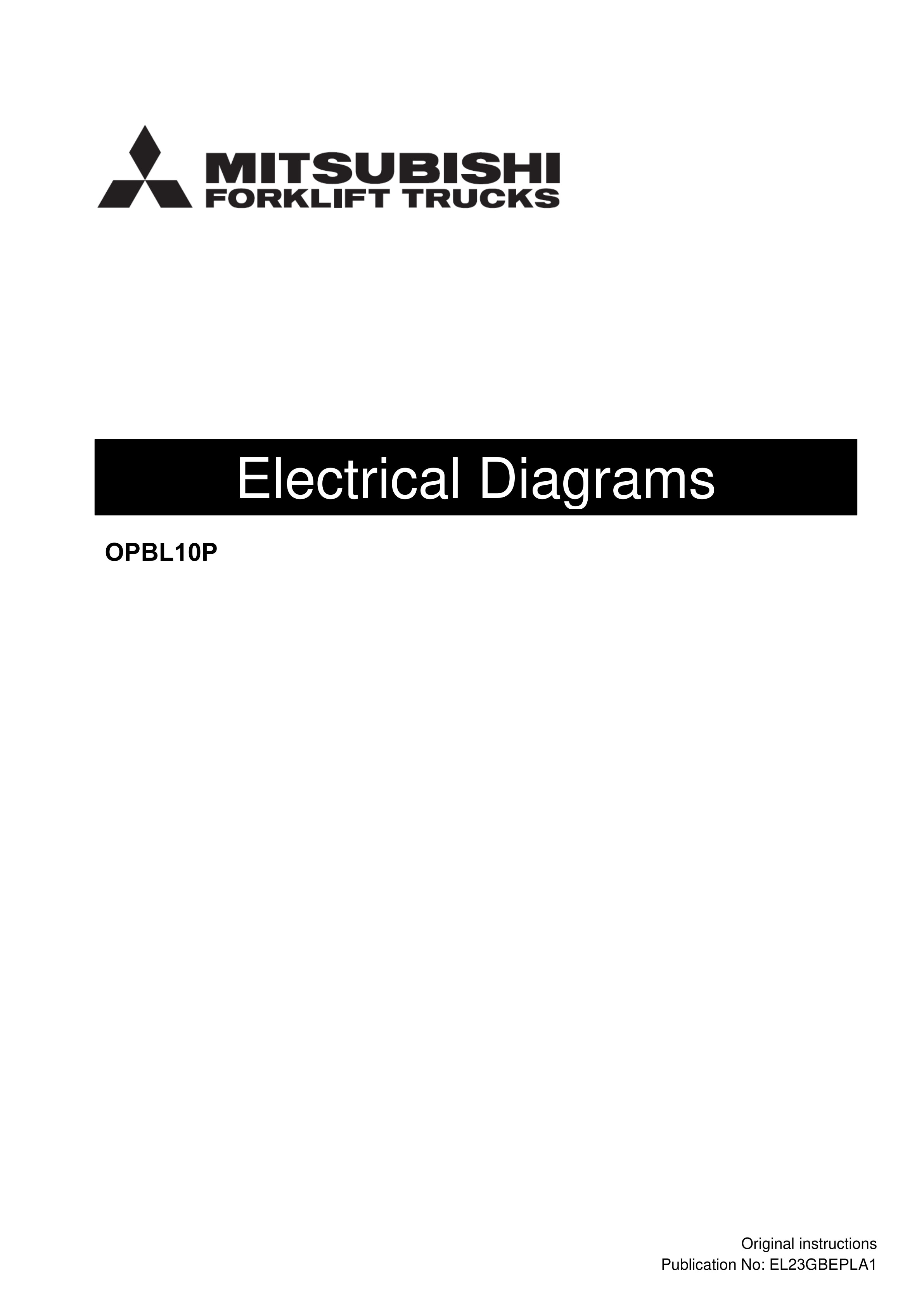 Mitsubishi OPBL10P Electrical Diagrams EL23GBEPLA1
