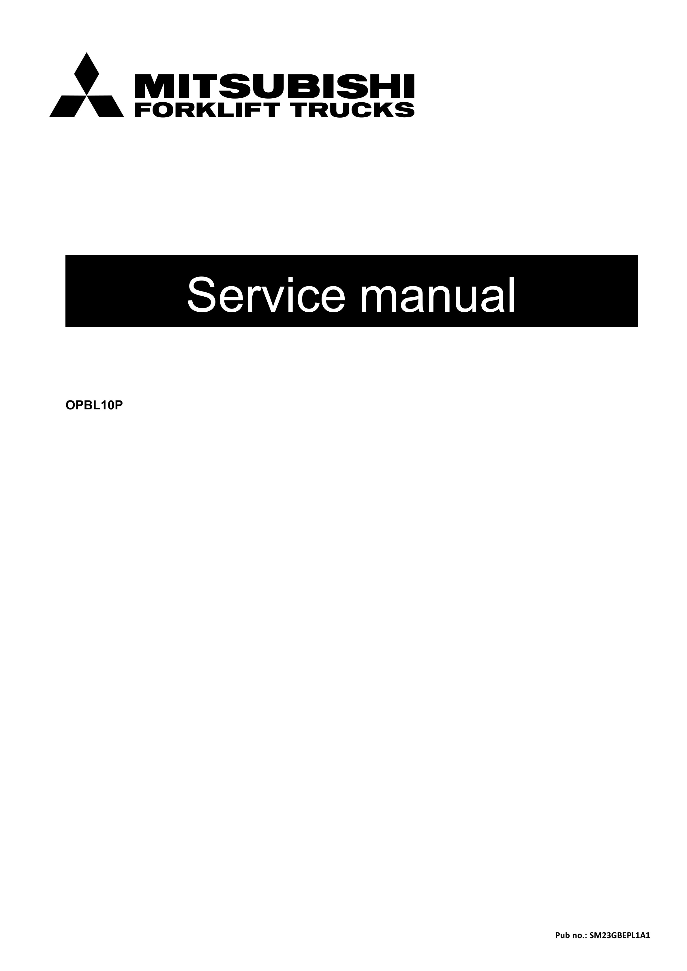 Mitsubishi OPBL10P Service Manual SM23GBEPL1A1