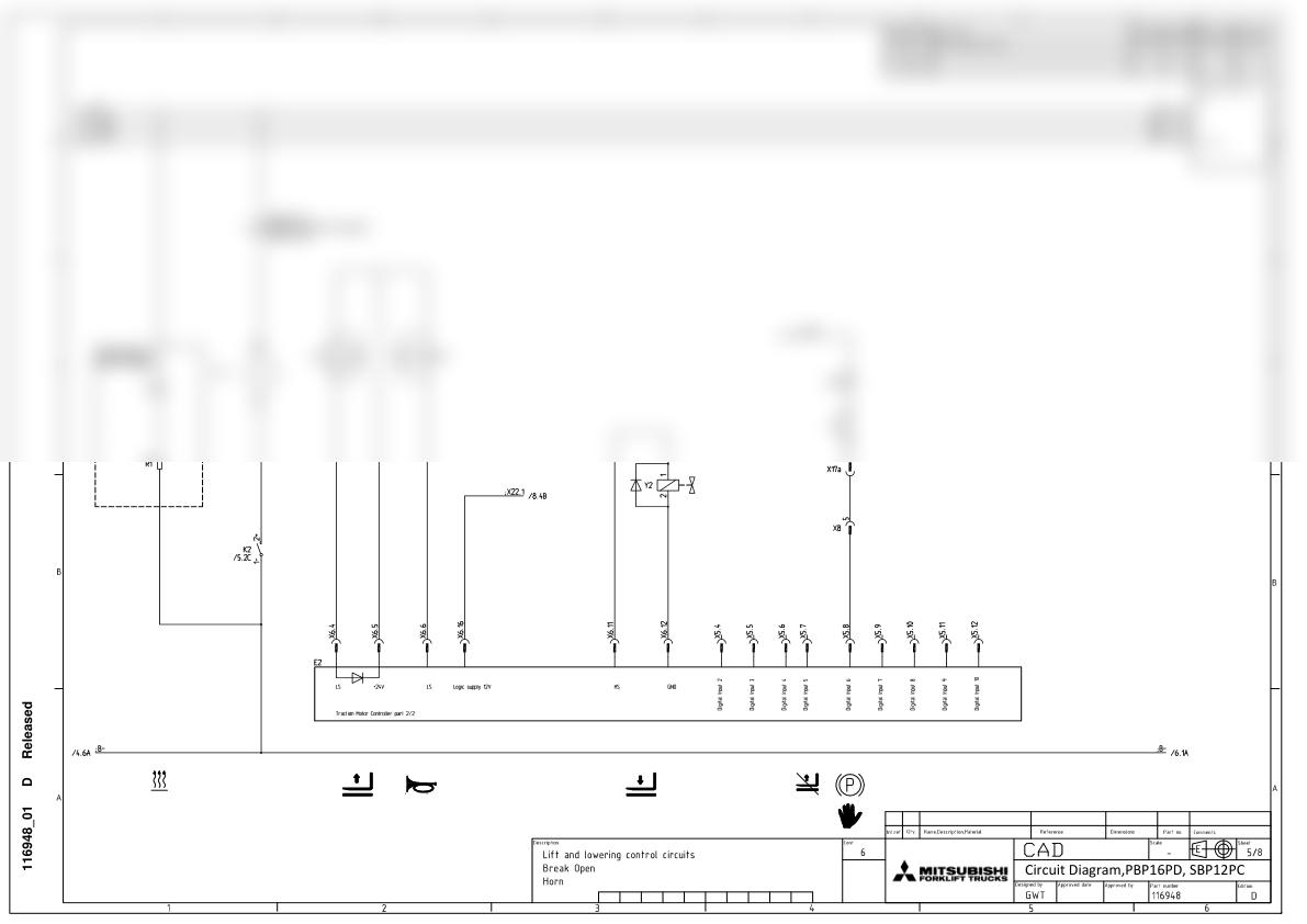 Mitsubishi PBP16PD, SBP12PC Circuit Diagram 116948-2