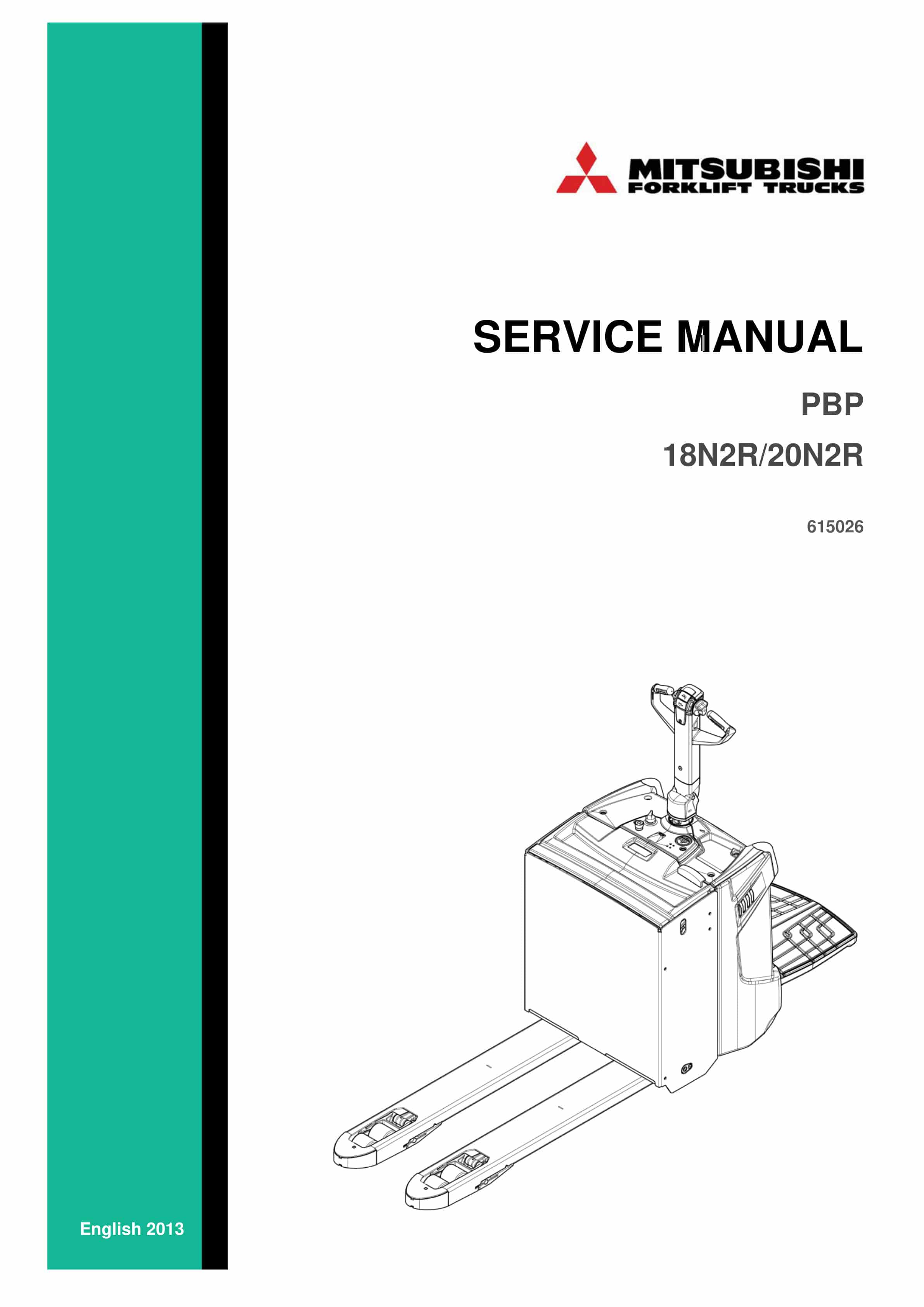 Mitsubishi PBP18N2R, PBP20N2R Service Manual 615026 1 Mitsubishi PBP18N2R, PBP20N2R Service Manual 615026