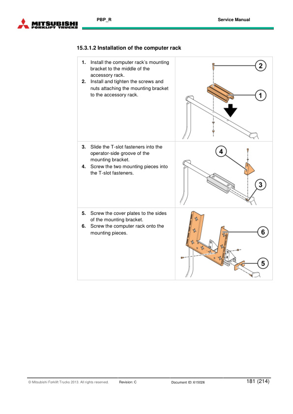 Mitsubishi PBP18N2R, PBP20N2R Service Manual 615026 5 Mitsubishi PBP18N2R, PBP20N2R Service Manual 615026 - Image 5