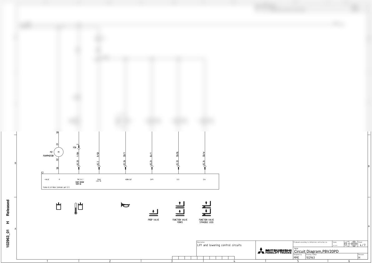 Mitsubishi PBV20PD Circuit Diagram 102963-2