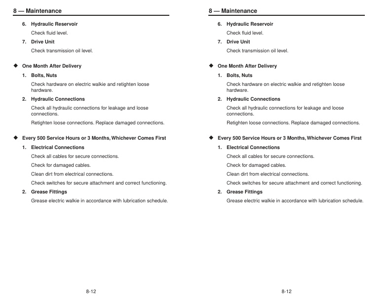 Mitsubishi PMW15N Operation and Maintenance Manual WEBU6620 5 Mitsubishi PMW15N Operation and Maintenance Manual WEBU6620-5