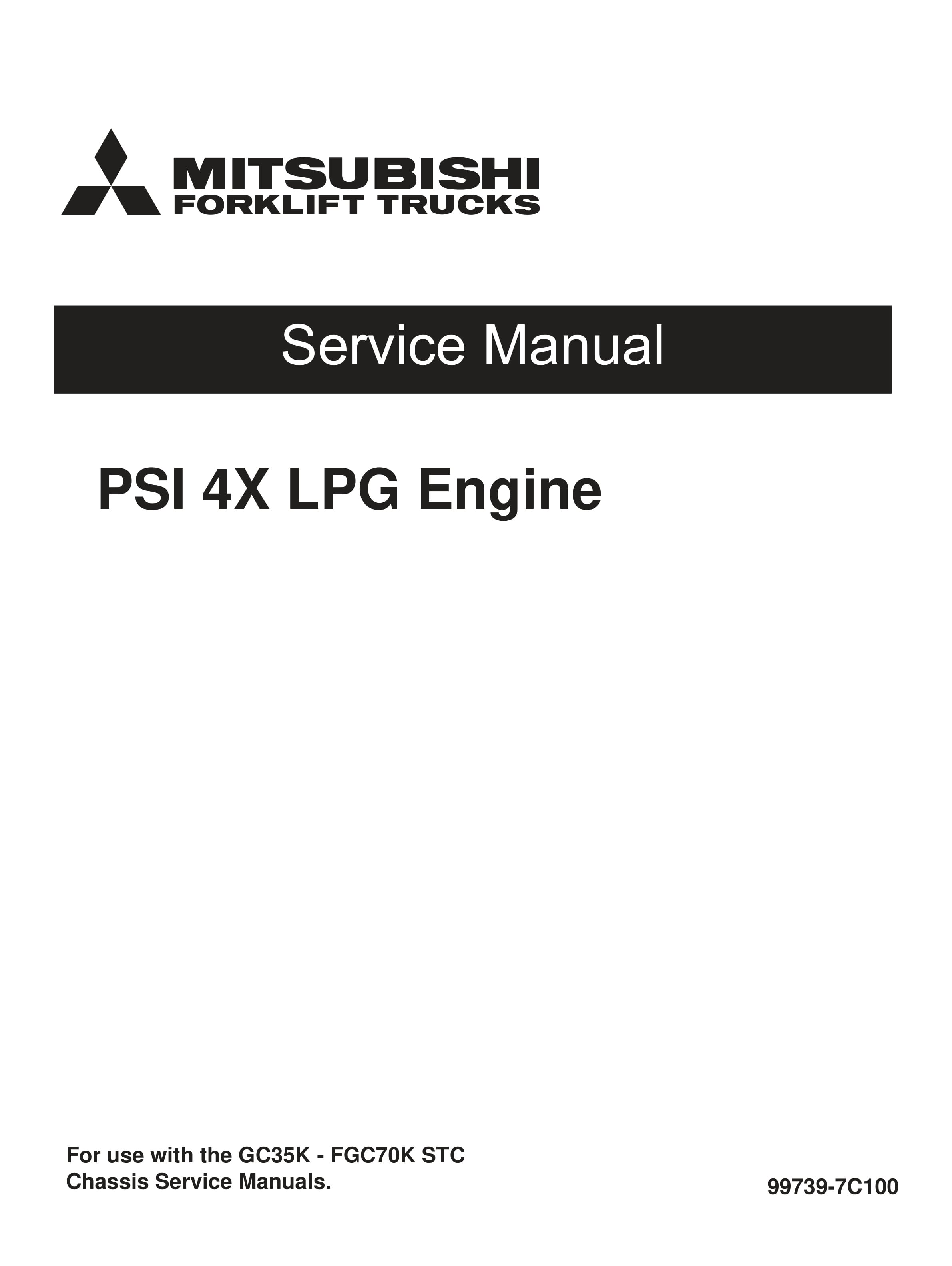 Mitsubishi PSI 4X LPG Engine Service Manual 99739-7C100
