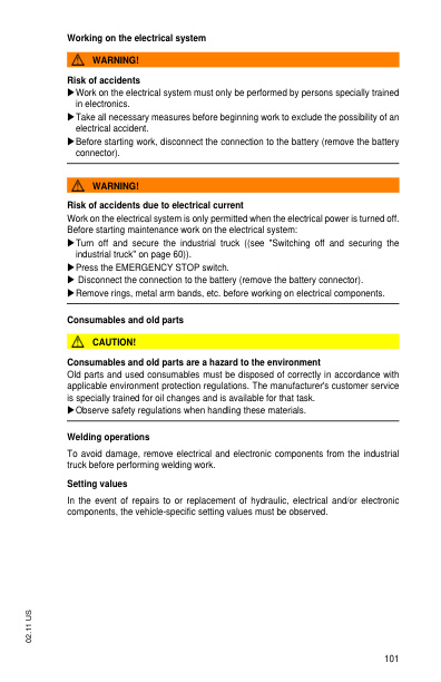 Mitsubishi PW23 Operating and Maintenance Instructions 51261759 5 Mitsubishi PW23 Operating and Maintenance Instructions 51261759 - Image 5