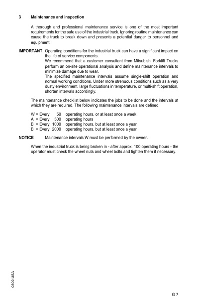 Mitsubishi PWF11, PWT11 Operation and Maintenance Manual 99750-7J110 5 Mitsubishi PWF11, PWT11 Operation and Maintenance Manual 99750-7J110-5