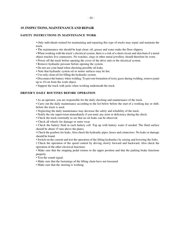 Mitsubishi RB14, RB16, RB16C, RB20, RB20H, RB25H Operation and Maintenance Manual WHOMM0032 5 Mitsubishi RB14, RB16, RB16C, RB20, RB20H, RB25H Operation and Maintenance Manual WHOMM0032-5