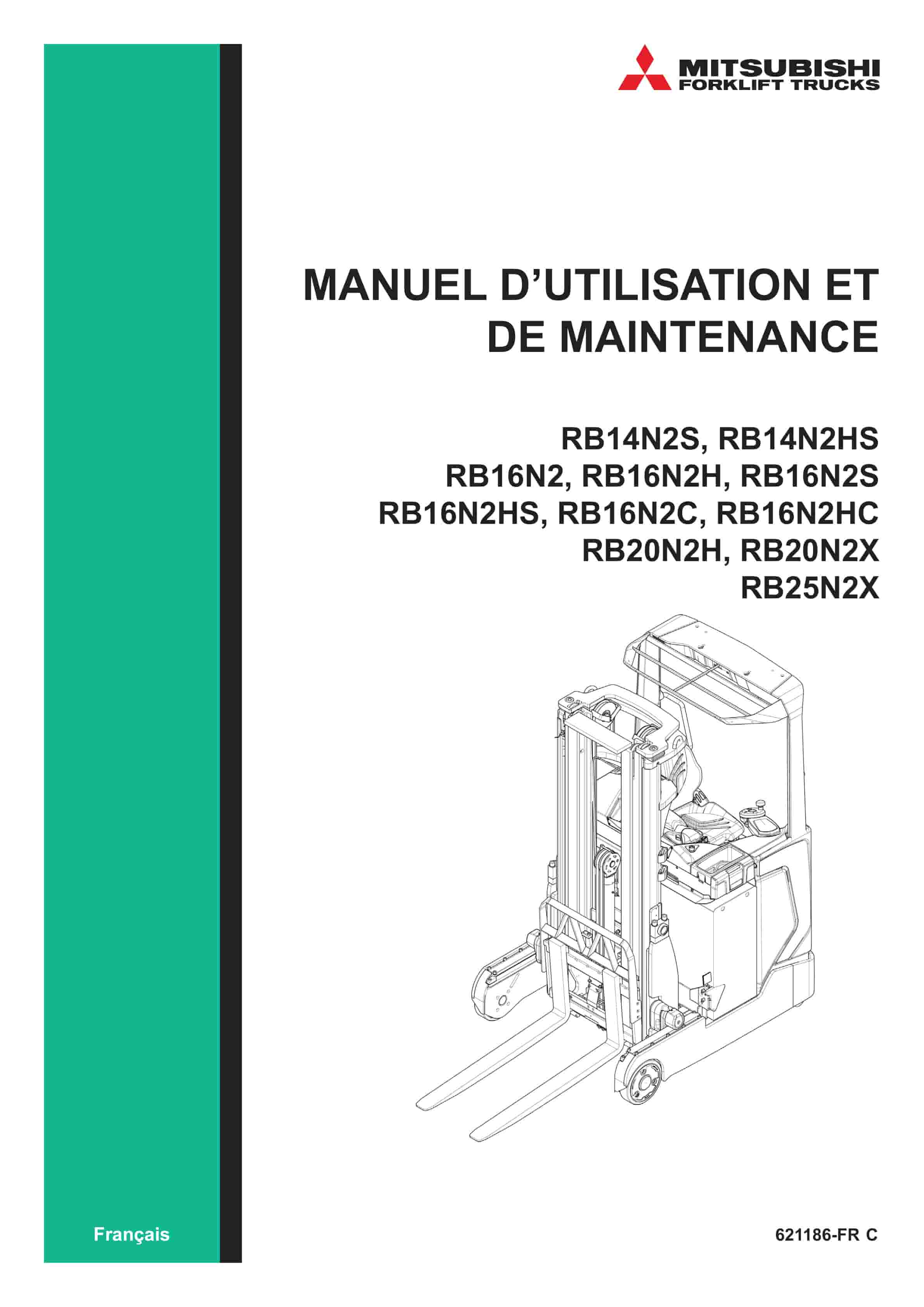 Mitsubishi RB14N2S to RB25N2X Operation and Maintenance Manual 621186 1 Mitsubishi RB14N2S to RB25N2X Operation and Maintenance Manual 621186