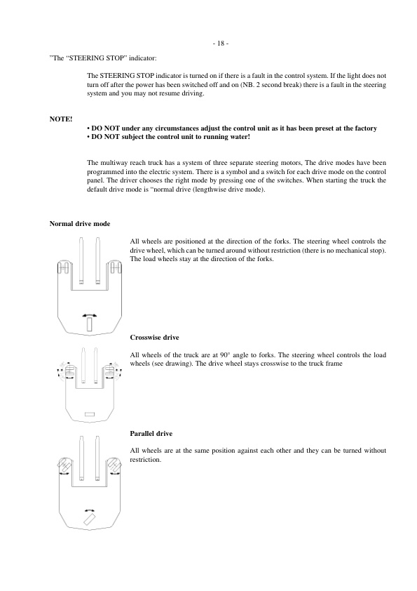 Mitsubishi RBM20K, RBM25K Multiway Reach Truck Operation and Maintenance Manual WHOMM0002-3