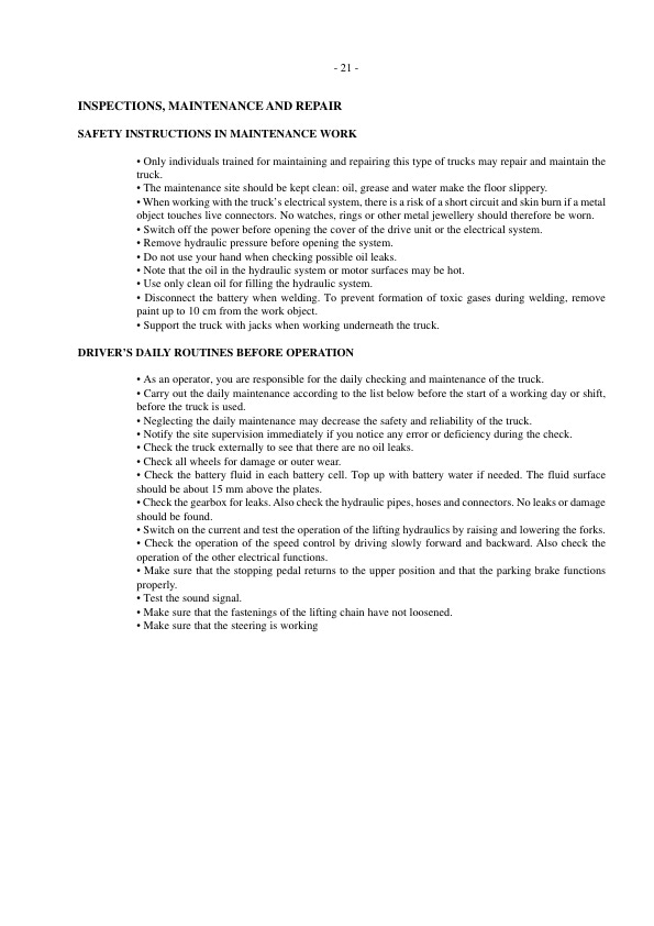 Mitsubishi RBM20K, RBM25K Multiway Reach Truck Operation and Maintenance Manual WHOMM0002-5