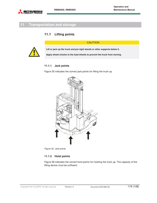 Mitsubishi RBM20N2, RBM25N2 Operation and Maintenance Manual 631965 EN A-5