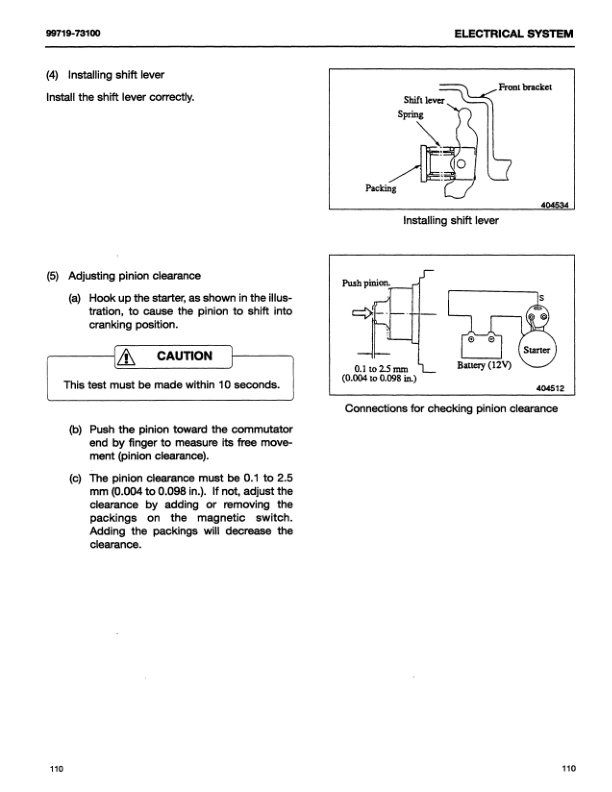 Mitsubishi S4Q2 Diesel Engine Service Manual 99719-73100-4