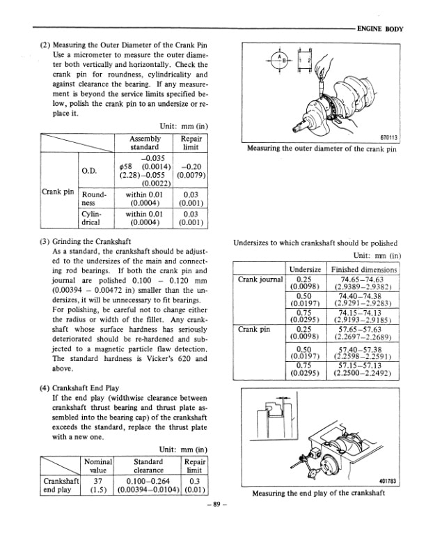 Mitsubishi S6E, S6E2 Diesel Engines Service Manual 99709-59100-2