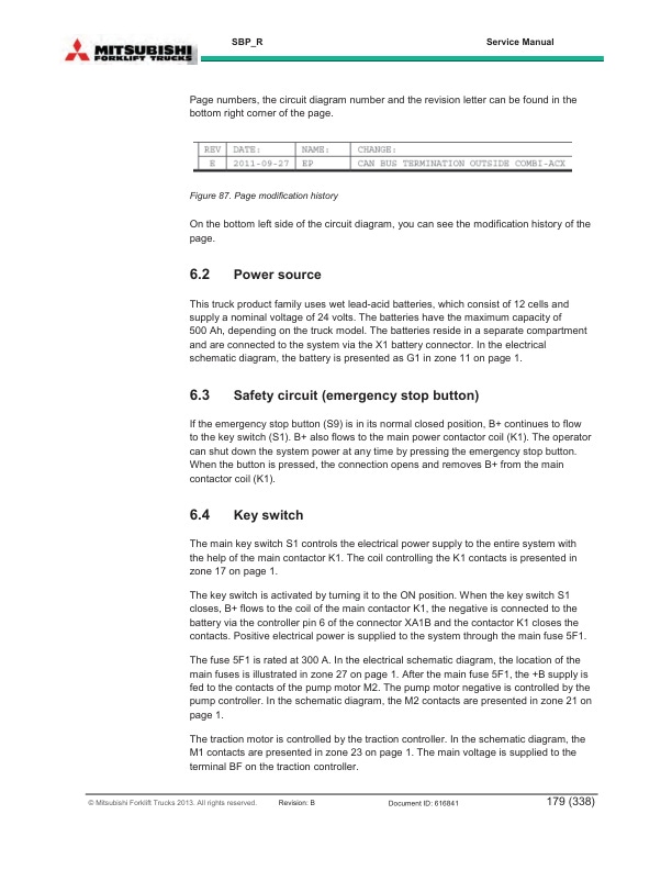 Mitsubishi SBP10N2R to SBP16N2SR Service Manual 616840-2