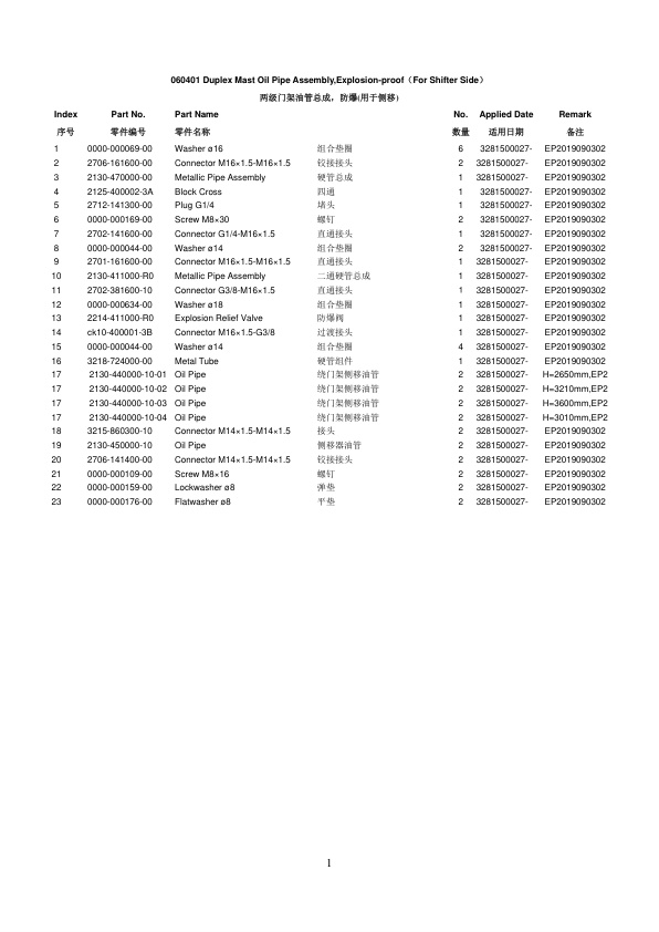 Mitsubishi SBP14EAS, SBP18EAS Parts Manual-5