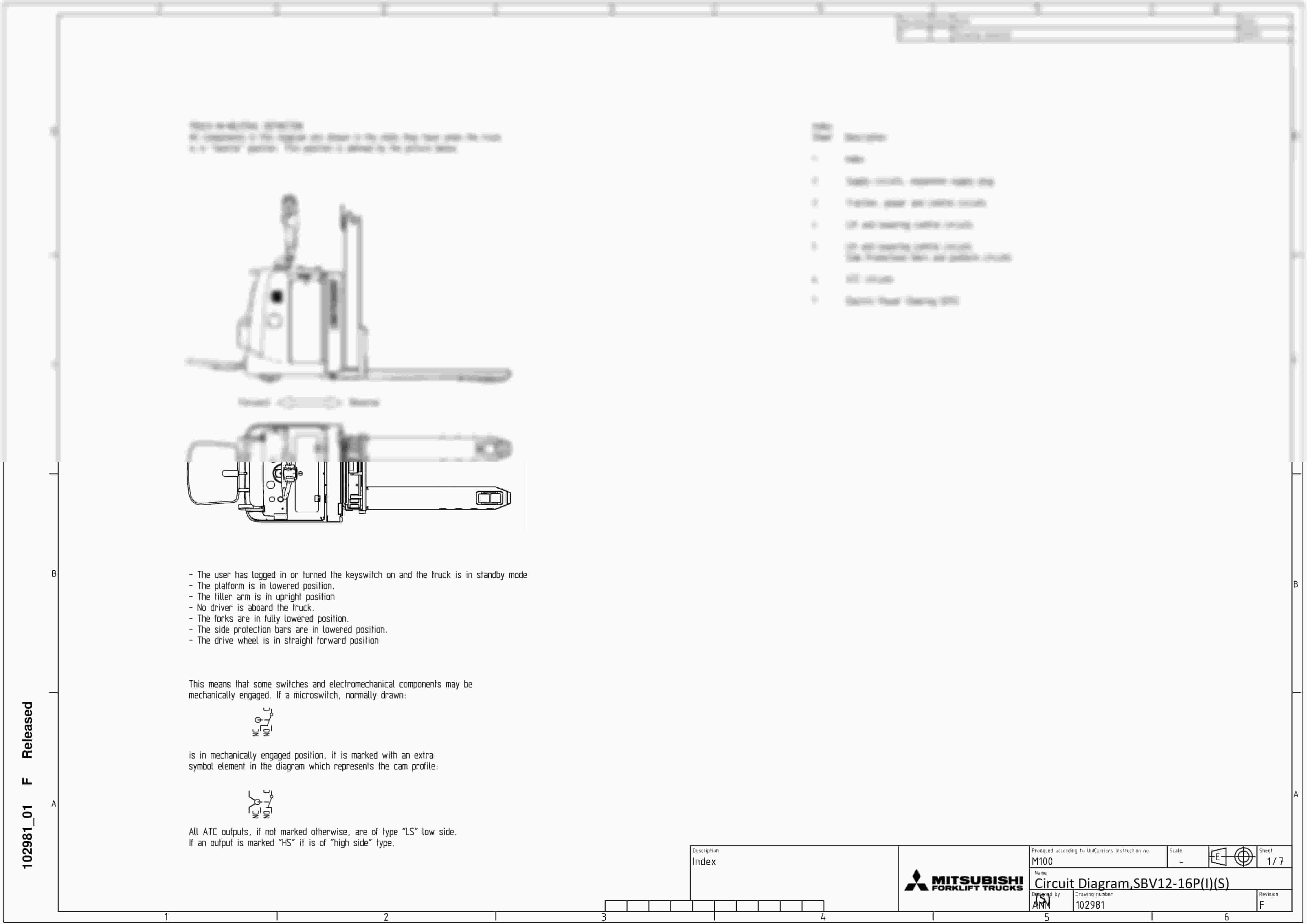 Mitsubishi SBV12-16P(I)(S) Circuit Diagram 102981