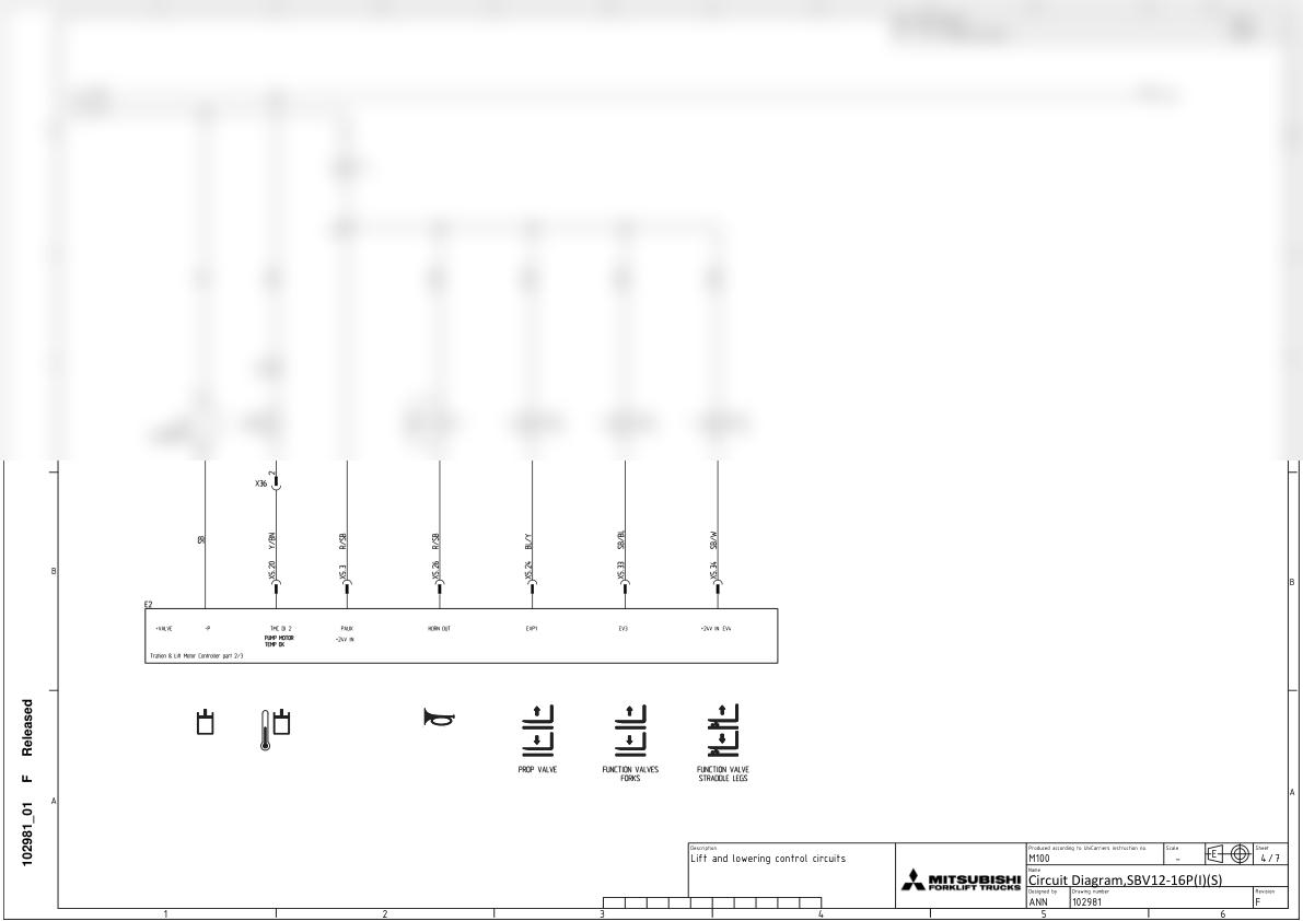 Mitsubishi SBV12-16P(I)(S) Circuit Diagram 102981-2