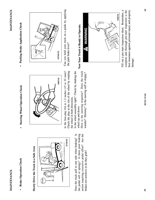 Mitsubishi TR3000 36-48 Volt Operation and Maintenance Manual 99750-70100 4 Mitsubishi TR3000 36-48 Volt Operation and Maintenance Manual 99750-70100-4