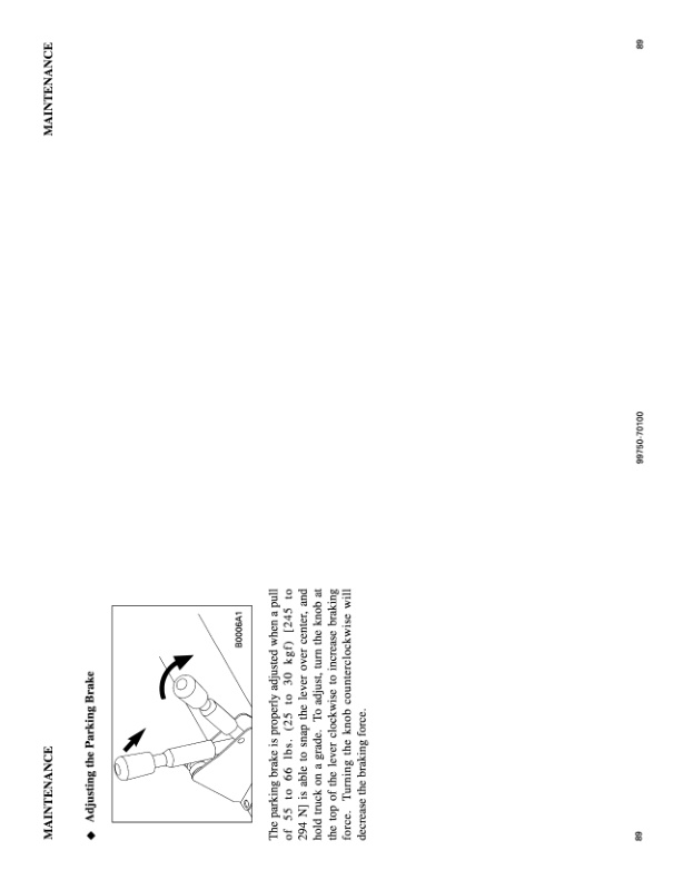 Mitsubishi TR3000 36-48 Volt Operation and Maintenance Manual 99750-70100 5 Mitsubishi TR3000 36-48 Volt Operation and Maintenance Manual 99750-70100-5
