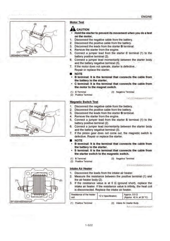 Mitsubishi V3800 Diesel Engine Service Manual SMEEA-J04B4-230-3