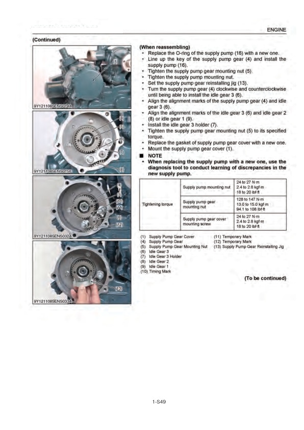 Mitsubishi V3800 Diesel Engine Service Manual SMEEA-J04B4-230-5