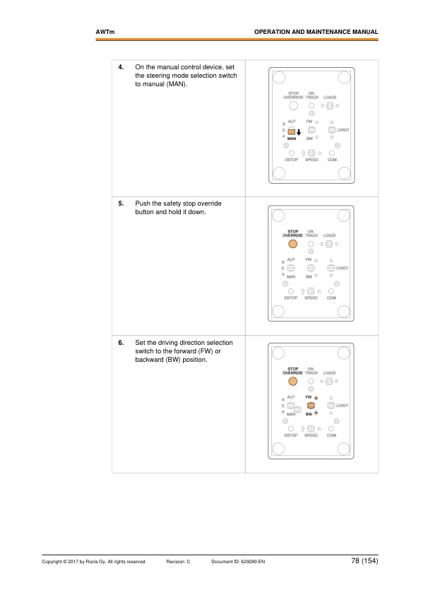 Alternative view of Rocla AWTm Operation and Maintenance Manual 629280 EN-C.1