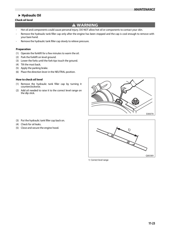 Towmotor GP20S-30S, DP20HS-30HS Operation and Maintenance Manual 99720-90110-4