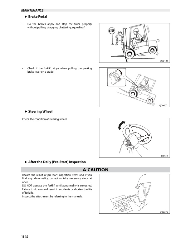 Towmotor GP20S-30S, DP20HS-30HS Operation and Maintenance Manual 99720-90120-5