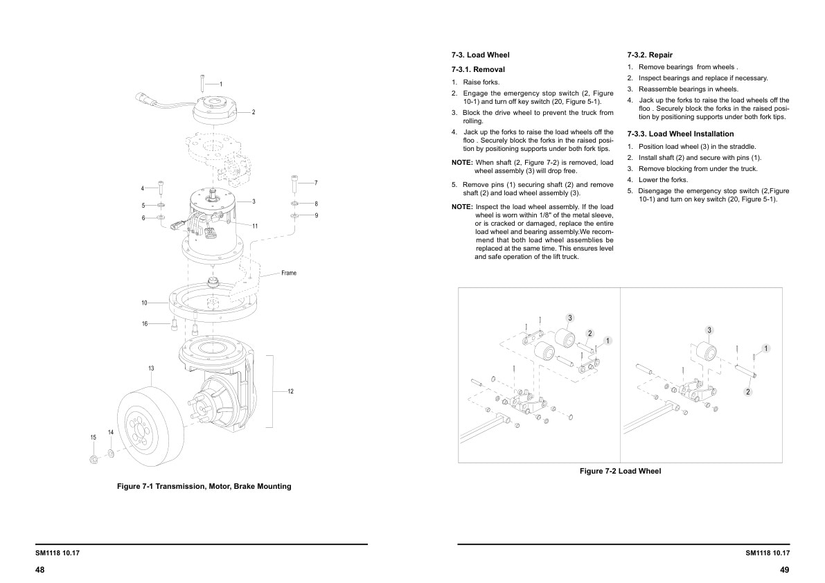 Towmotor NPP18E Electric Pallet Truck Service Manual SM-1118 3 Towmotor NPP18E Electric Pallet Truck Service Manual SM-1118 - Image 3