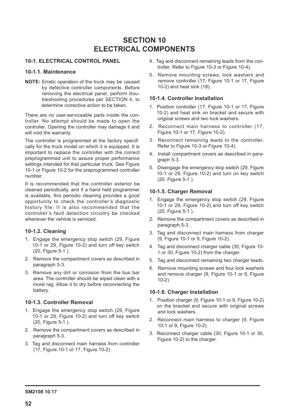 Towmotor NSP12E, NSP12ES Electric Stacker Service Manual SM-2108-5
