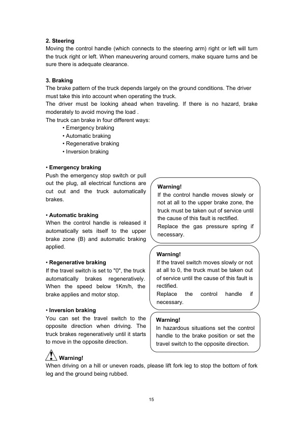 Alternative view of Towmotor NSP12E, NSP12ES, NSP12EAS, NSP14EAS, NSP18EAS Electric Stacker Operation Manual OP-ES-TM01