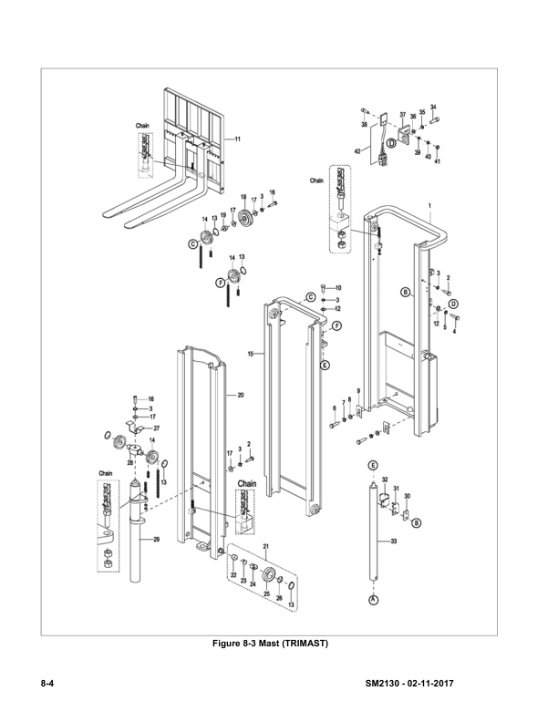 Towmotor NSP14EAS, NSP18EAS Electric Stacker Service Manual SM-2130-3