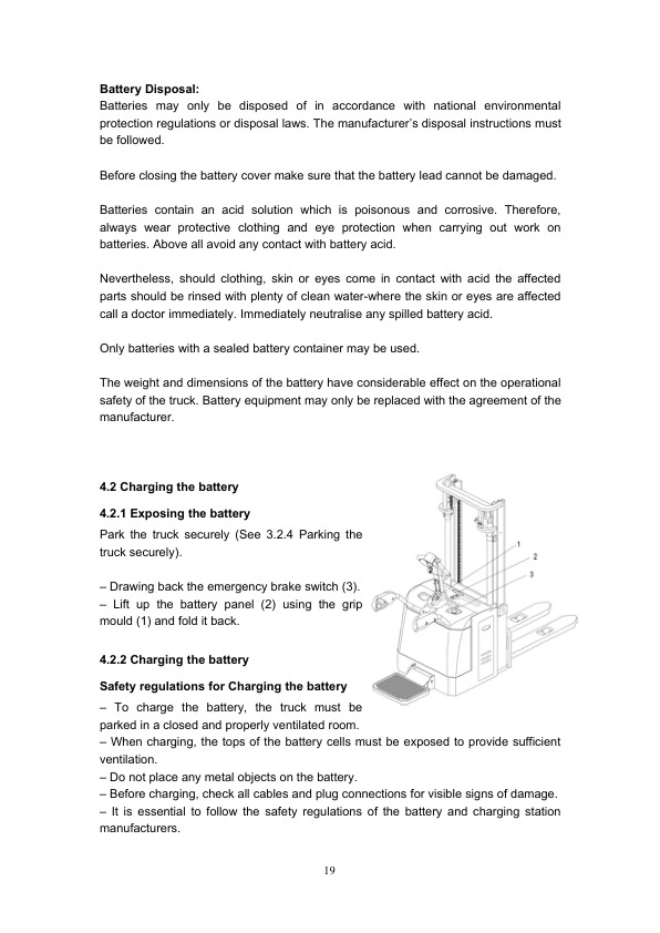 Towmotor NSP16EA Electric Stacker Operation Manual OP-ES-TM02-3