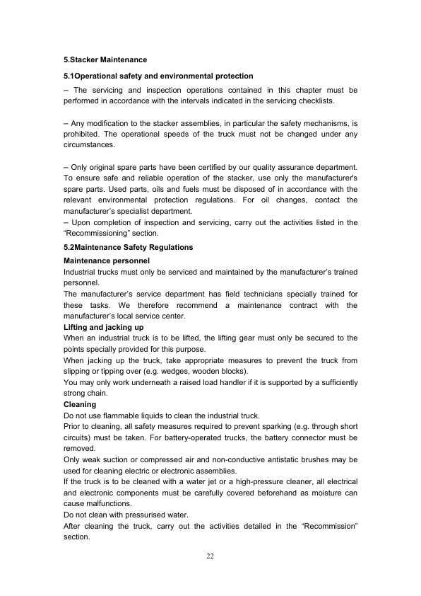 Towmotor NSP16EA Electric Stacker Operation Manual OP-ES-TM02-4