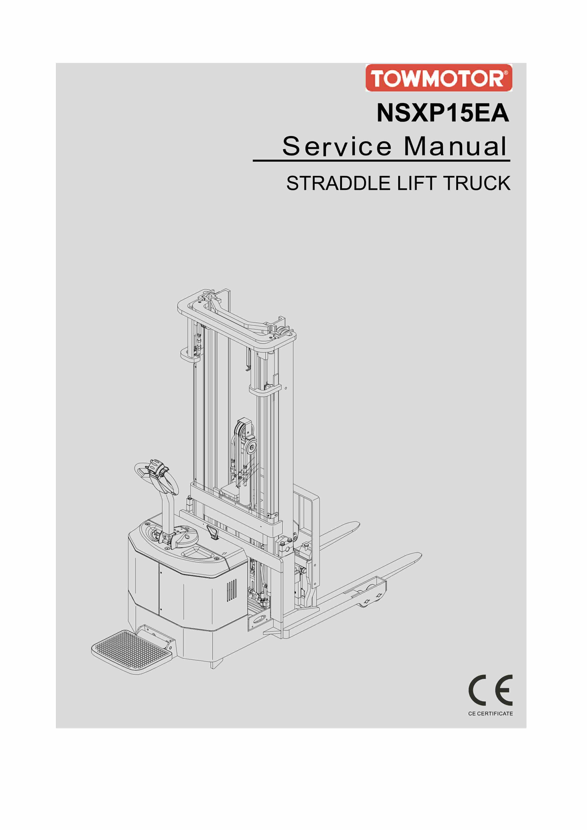 Towmotor NSXP15EA Straddle Lift Truck Service Manual