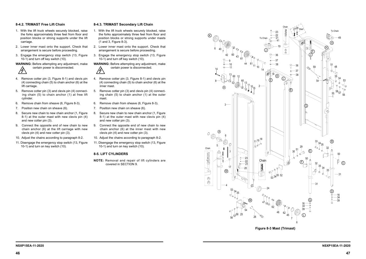 Towmotor NSXP15EA Straddle Lift Truck Service Manual 3 Towmotor NSXP15EA Straddle Lift Truck Service Manual - Image 3