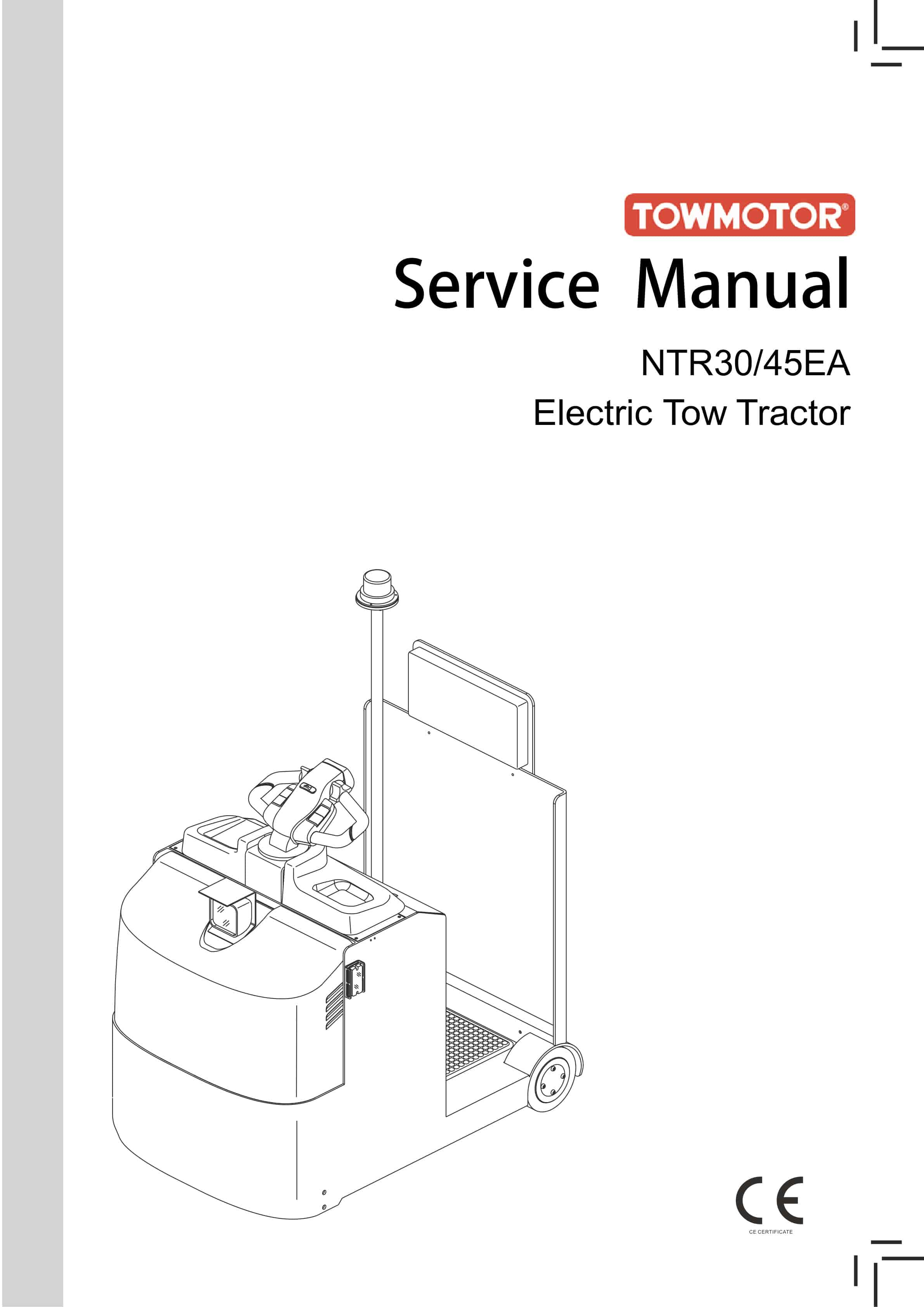 Towmotor NTR30EA, NTR45EA Electric Tow Tractor Service Manual SM-4231
