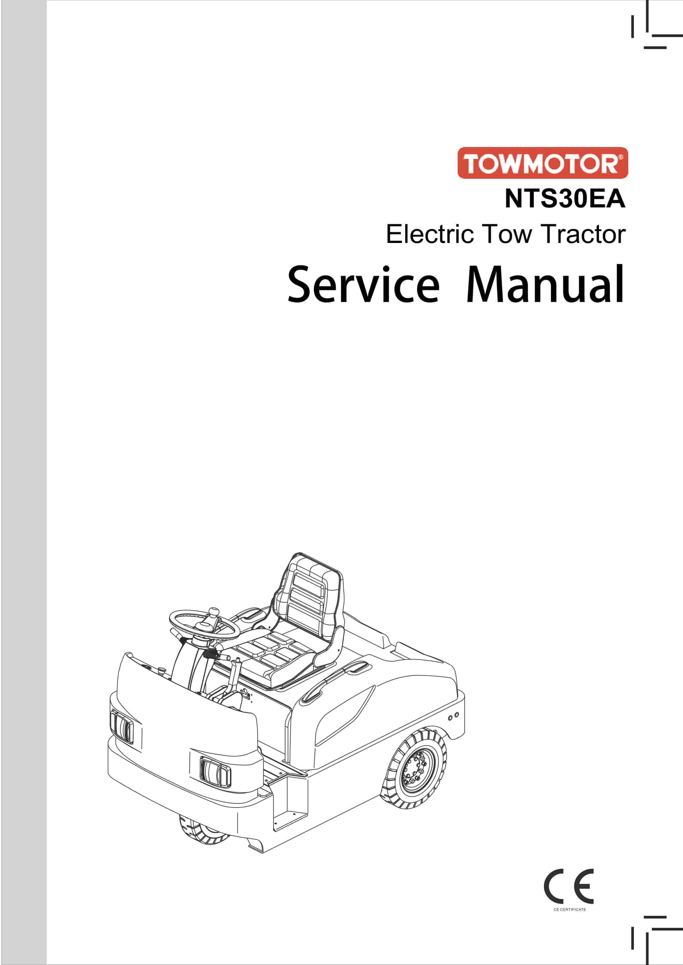 Towmotor NTS30EA Electric Tow Tractor Service Manual SM-4103