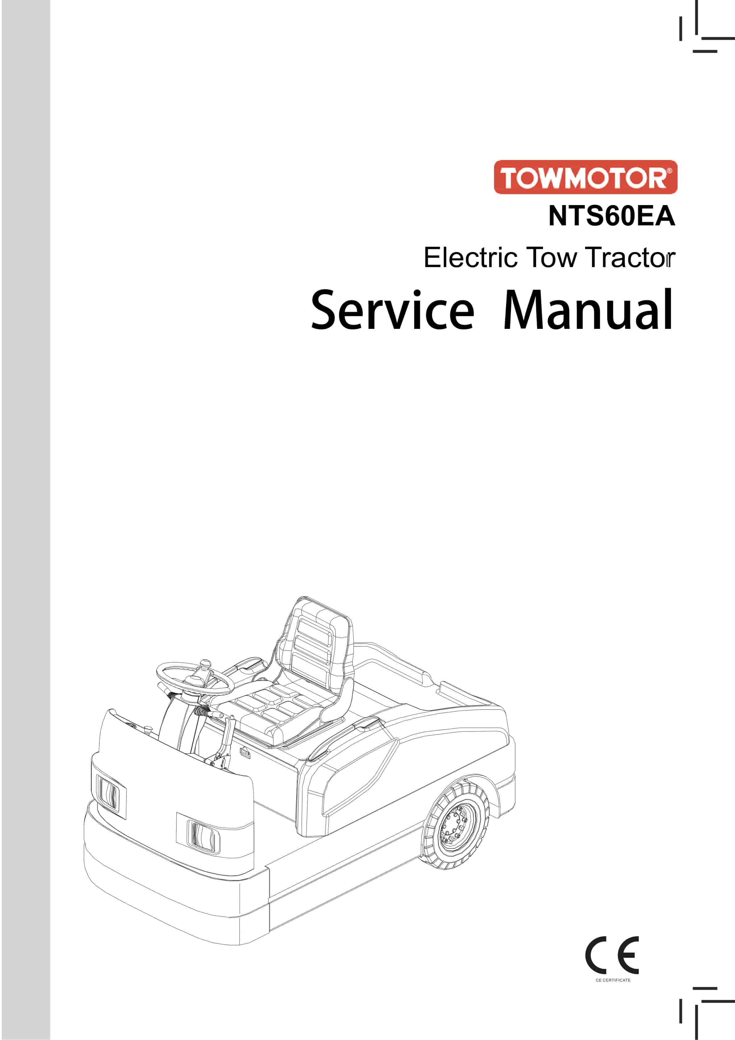 Towmotor NTS60EA Electric Tow Tractor Service Manual SM-4106