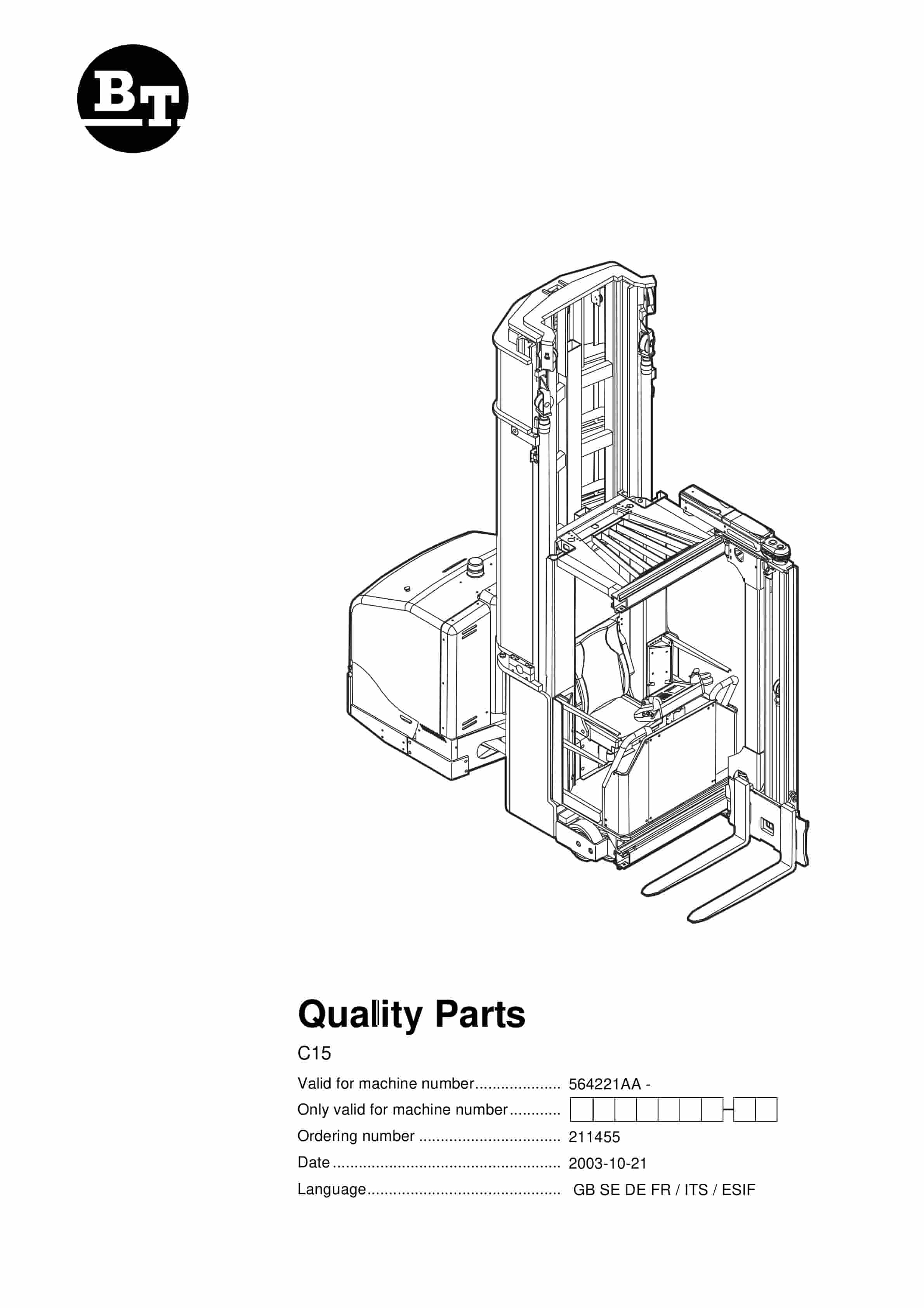 BT C15 564221AA Quality Parts 211455