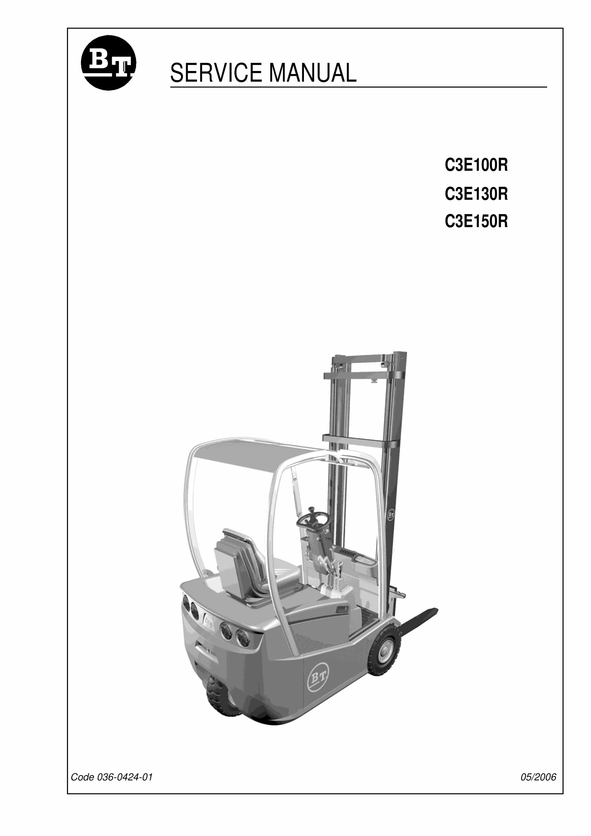 BT C3E130R, C3E150R, C3E100R Service Manual 036-0424-01