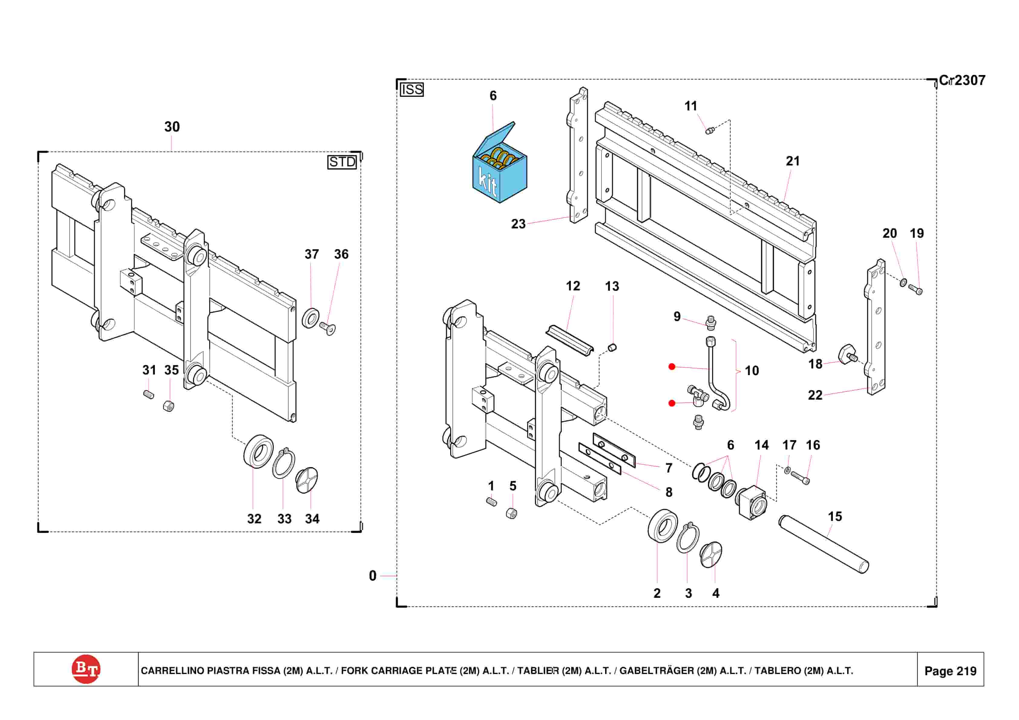 Alternative view of BT C3E150, C3E160, C3E160L, C3E180, C3E180L, C3E200 Spare Parts Catalog 0350202R3-0