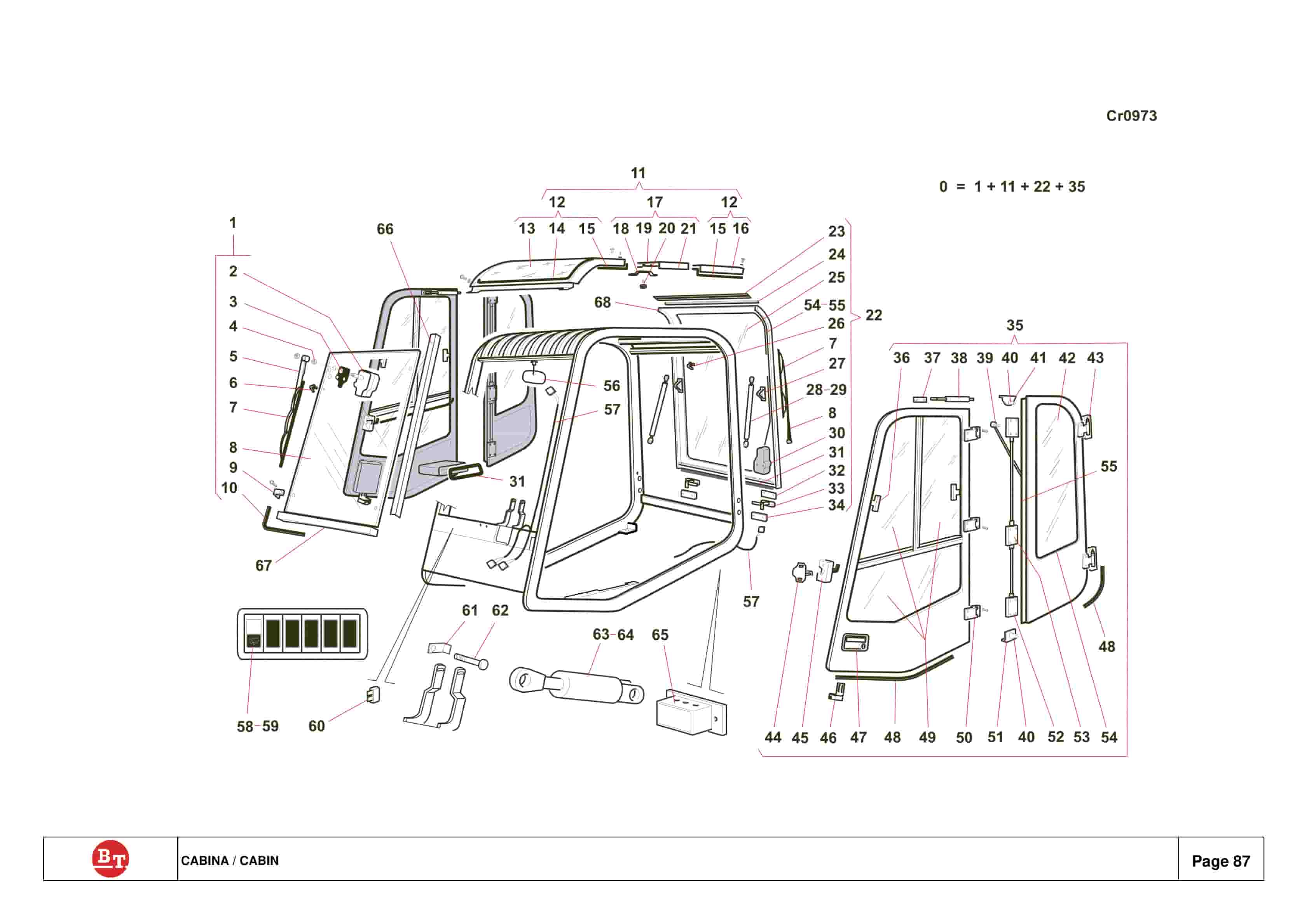 Alternative view of BT CARGO CBE 3.0 Spare Parts Catalog 0350127R1-0