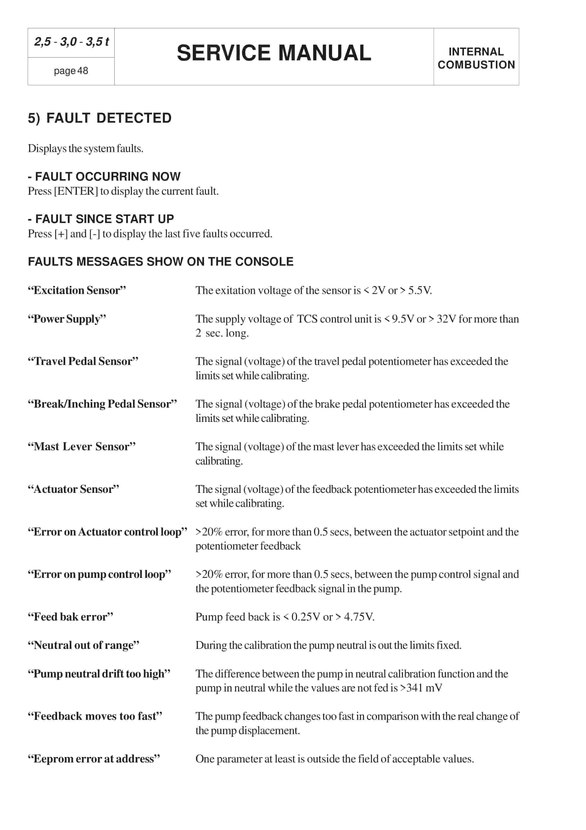 BT CBD-G 2.5, 3.0, 3.5 Service Manual 036-0405-01-2