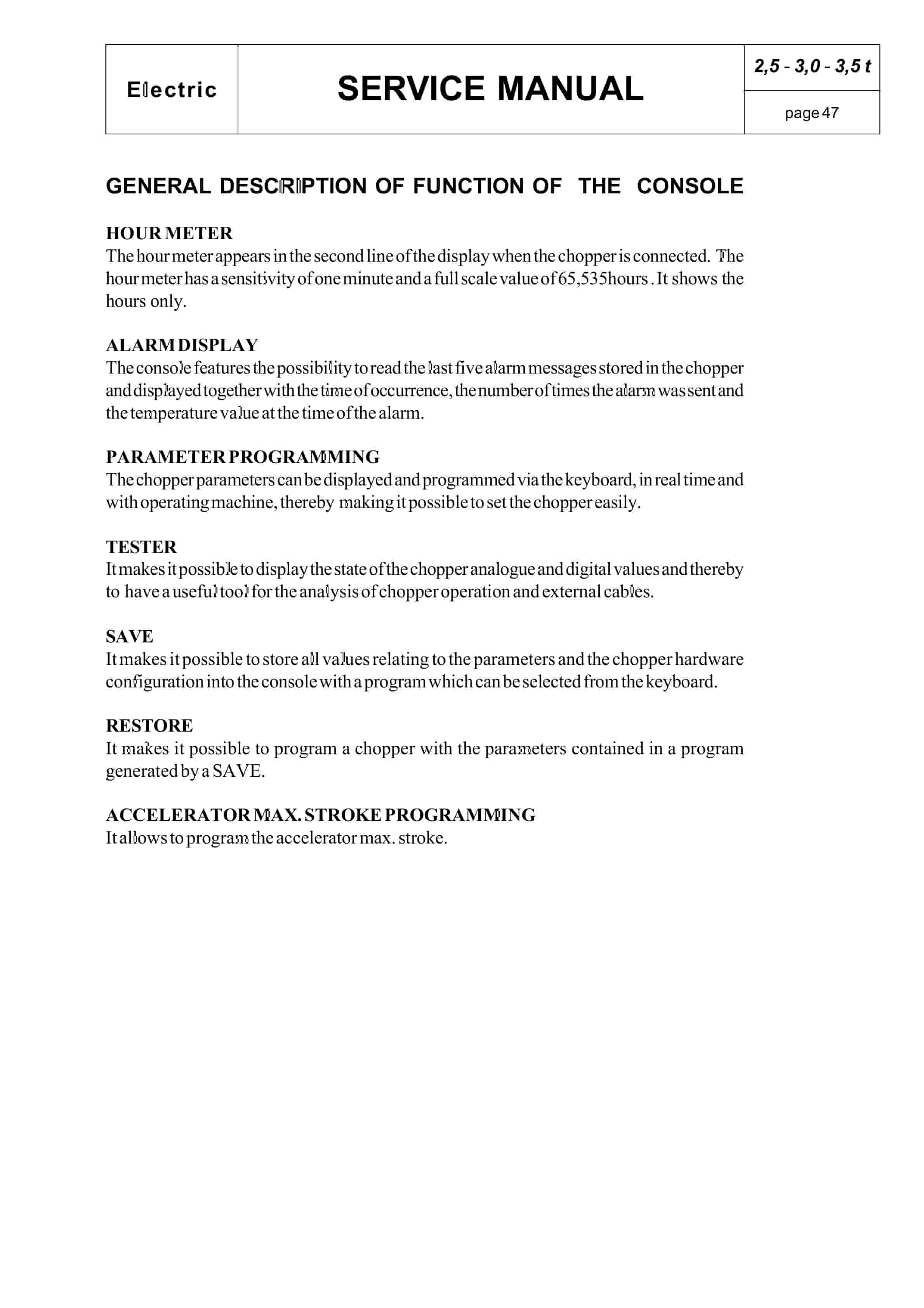 BT CBE 25, CBE 30, CBE 30L, CBE 35 Service Manual 036-0402-02-4