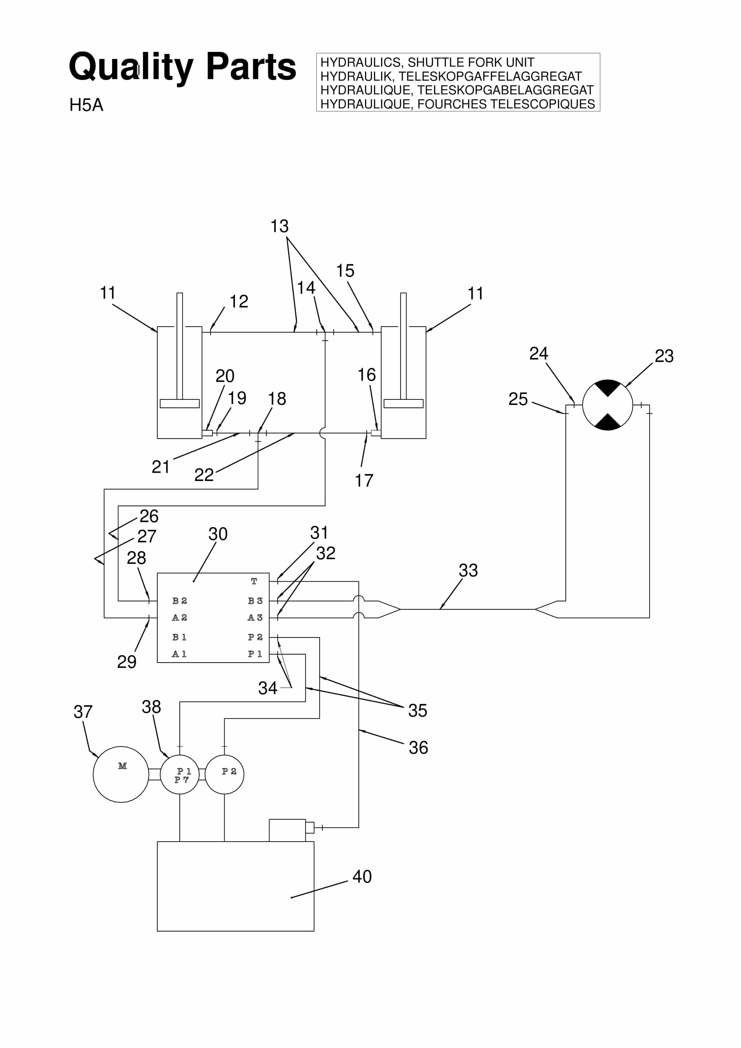 BT CTX 1300 SEi, CTX 1300 SEi SF, CTX H, CTX H SF Quality Parts 351030AA-2