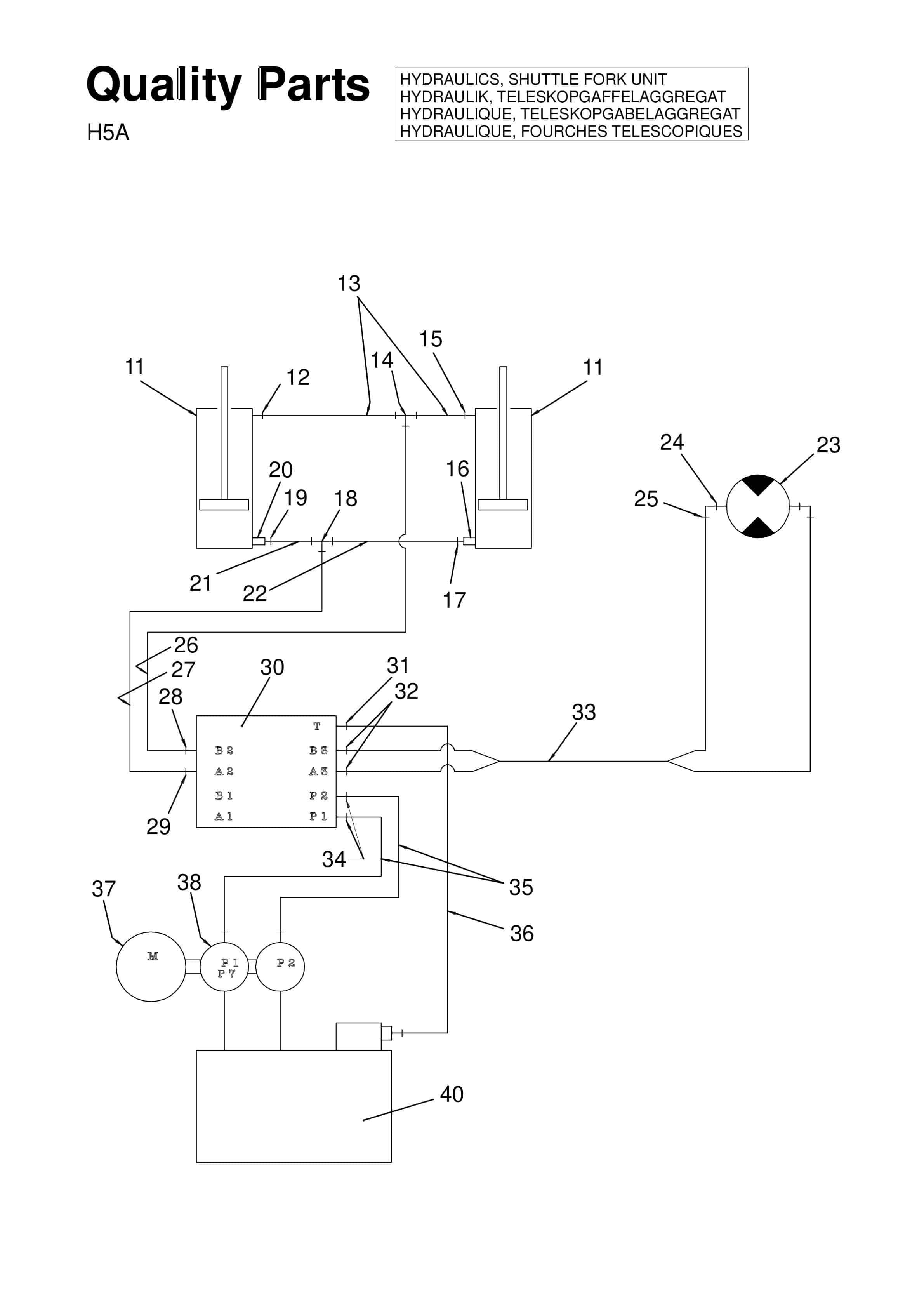BT CTX 1300 SEi, CTX 1300 SEi SF, CTX H, CTX H SF Quality Parts 405451AA-2