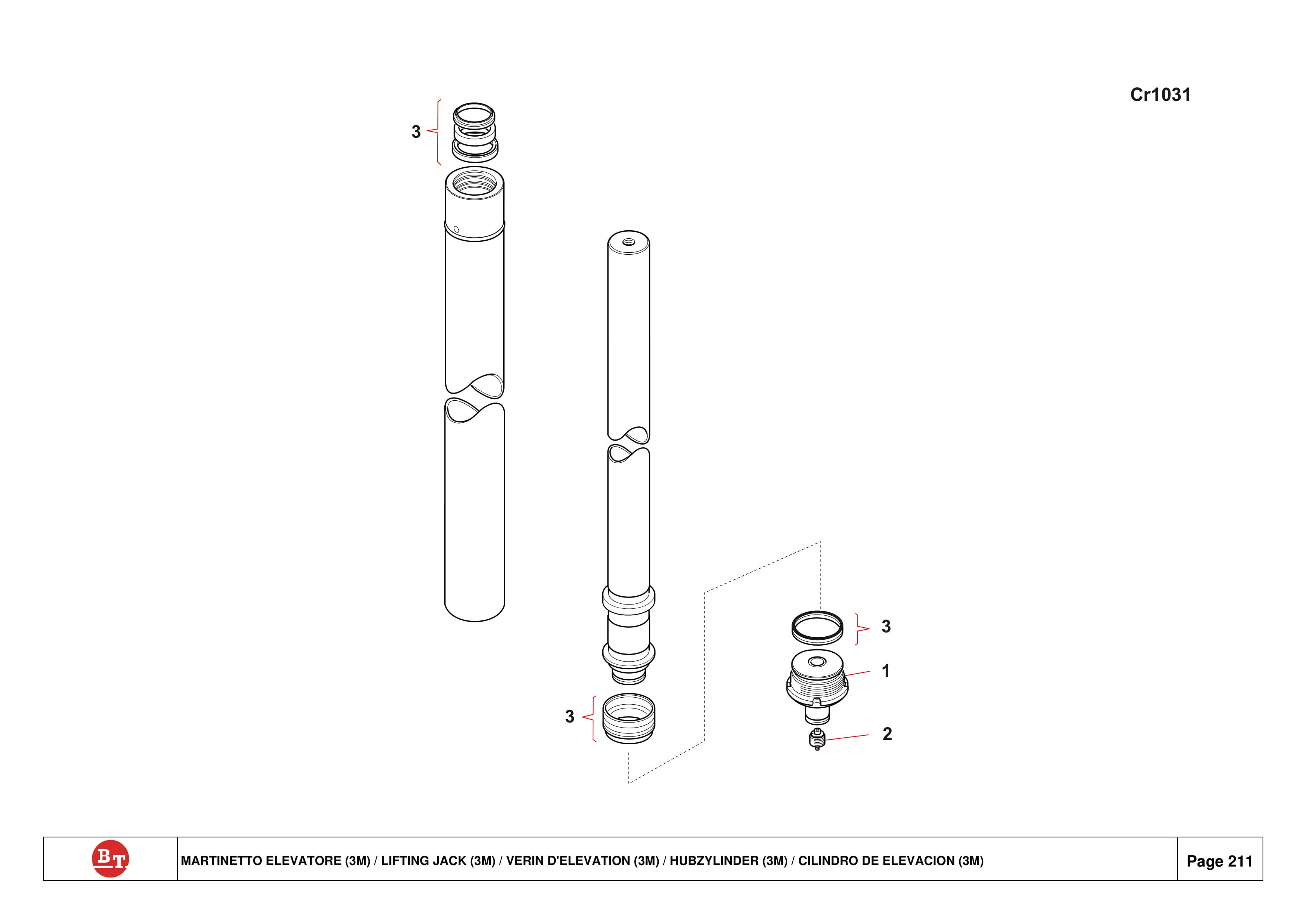 BT E-Series C3E120 to C3E200 Spare Parts Catalog 0350194R1-3