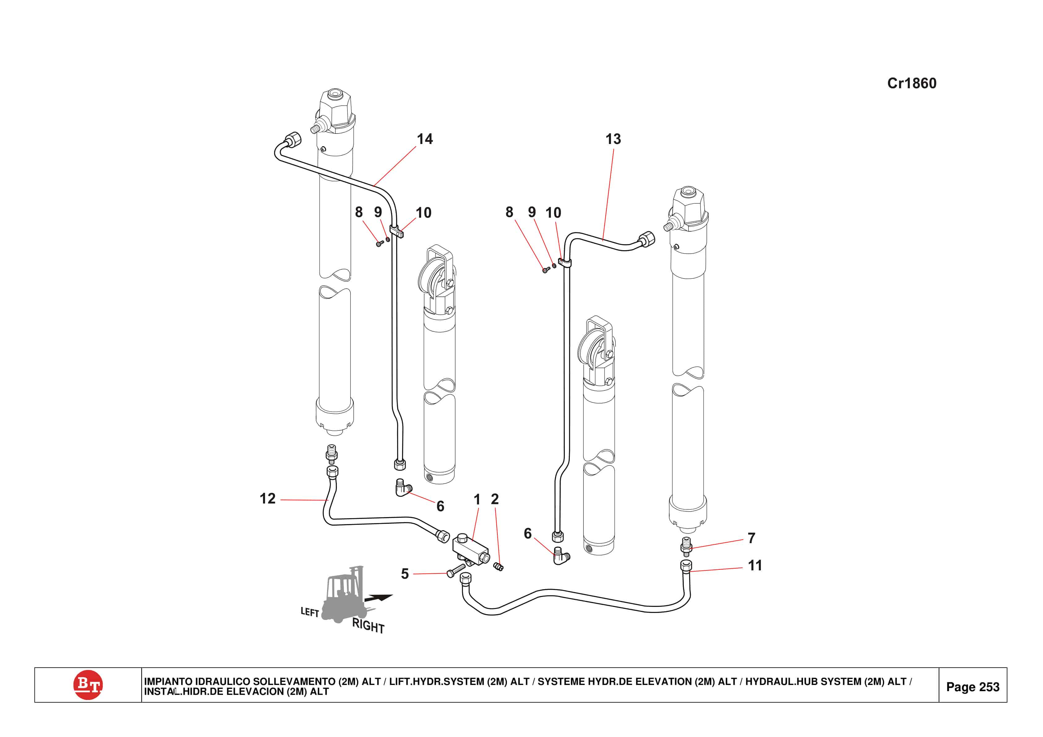 BT E-Series C3E120 to C3E200 Spare Parts Catalog 0350194R1-5